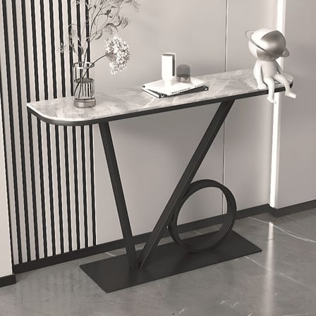 DRS-02 Modern Dikdörtgen Konsol Masa MDF Metal Ayaklı
