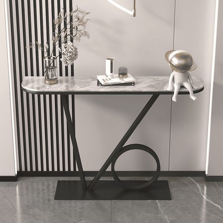 DRS-02 Modern Dikdörtgen Konsol Masa MDF Metal Ayaklı