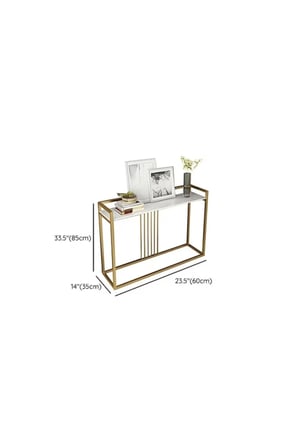 DRS-03 Dikdörtgen Konsol Masa MDF Metal Ayaklı