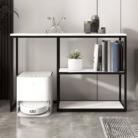 DRS-K2Modern Dikdörtgen Konsol Masa MDF Metal Ayaklı