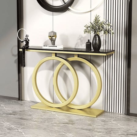 DRS-K5 Dikdörtgen Konsol Masa MDF Metal Ayaklı
