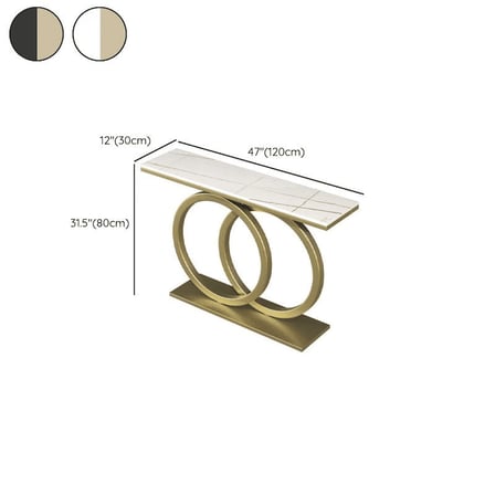 DRS-K5 Dikdörtgen Konsol Masa MDF Metal Ayaklı