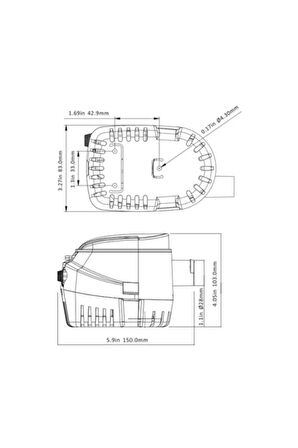 Sintine Pompası Otomatik 750gph 12v