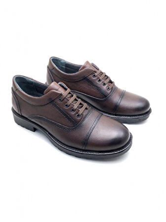 Büyük Numara Deri Ortopedik Kışlık  Erkek Ayakkabı