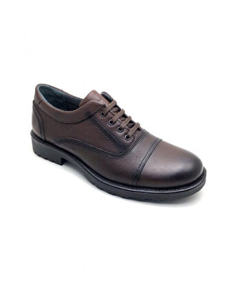 Büyük Numara Deri Ortopedik Kışlık  Erkek Ayakkabı