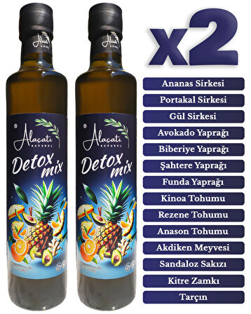 Detox Mix Sirkesi Doğal Fermantasyon 500 ml x2 Adet