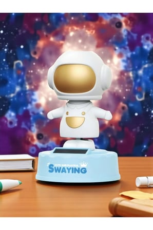 Solar Enerjili Dans Eden Astronot Figürü – Araba ve Masa Dekoru (12.5 cm)