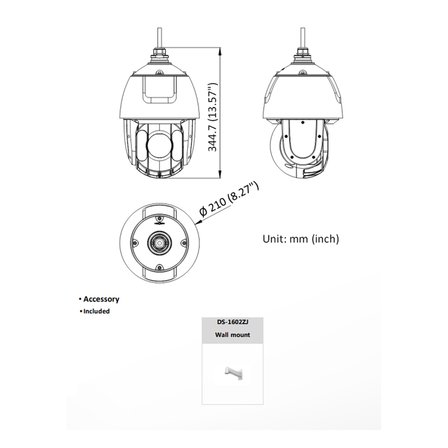 HIKVISION DS-2DE5432IWG-E 4MP PTZ 32X Speed Dome IP Kamera