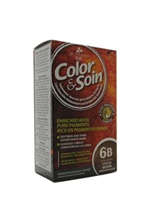 Color And Soin Tamamen Bitkisel Organik Saç Boyası 6b Kakao Kahvesi