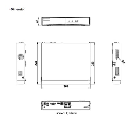 HIKVISION. DS-7104NI-Q1/4P/M 4 Kanal NVR (H.265+, 4 Port POE)