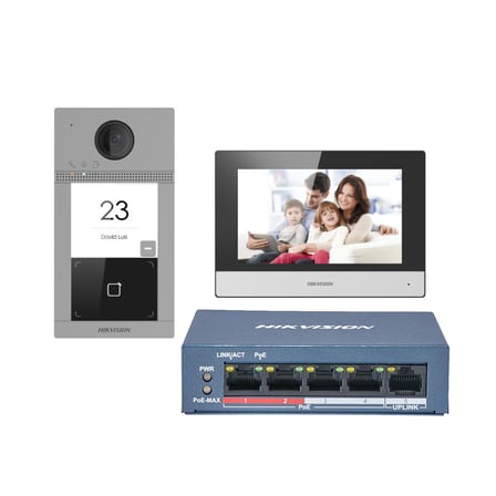 HIKVISION DS-KIS604-S(C) IP Video İntercom Kit