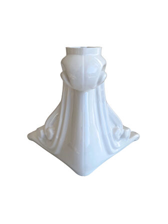 Sultan Lükens Desenli 14CM Beyaz Plastik Ayak Mobilya Masa ve Dolap AYAĞI(14CM)(BEYAZ)(1 ADET)