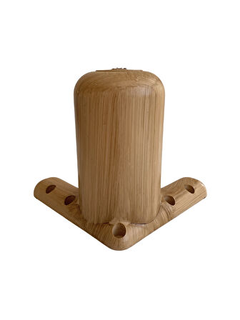 Bohem Yuvarlak 12cm Plastik Ayak Mobilya Masa ve Dolap AYAĞI(12cm)(AHŞAP Desenli)(4 ADET)