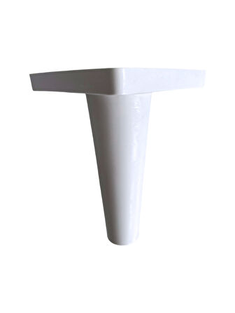 Rüzgar Plastik 14cm Ayak Mobilya Masa ve Dolap Ayağı(14CM)(BEYAZ)(4 ADET)