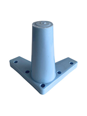 Rüzgar Plastik 14cm Ayak Mobilya Masa ve Dolap Ayağı(14CM)(MAVİ)(4 ADET)