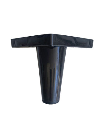 Rüzgar Plastik 12cm Ayak Mobilya Masa ve Dolap Ayağı(12CM)(SİYAH)(4 ADET)