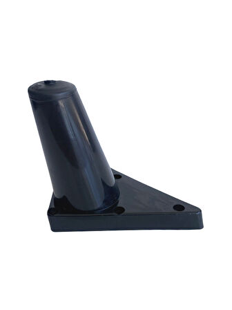 Rüzgar Plastik 12cm Ayak Mobilya Masa ve Dolap Ayağı(12CM)(SİYAH)(4 ADET)
