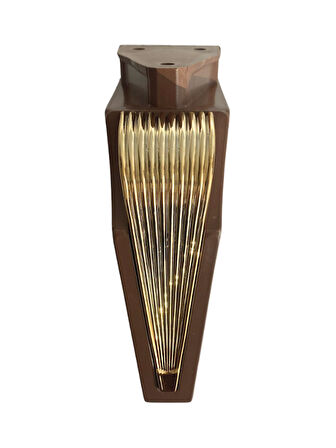 STİL 15CM Plastik Ayak Mobilya Masa ve Dolap Ayağı(15CM)(KAHVERENGİ - ALTIN)(4 ADET)