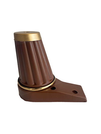 Babil 12cm Plastik Ayak Mobilya Masa ve Dolap Ayağı(12CM)(KAHVERENGİ- ALTIN)(4 ADET)
