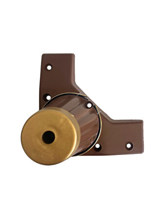 Babil 12cm Plastik Ayak Mobilya Masa ve Dolap Ayağı(12CM)(KAHVERENGİ- ALTIN)(4 ADET)