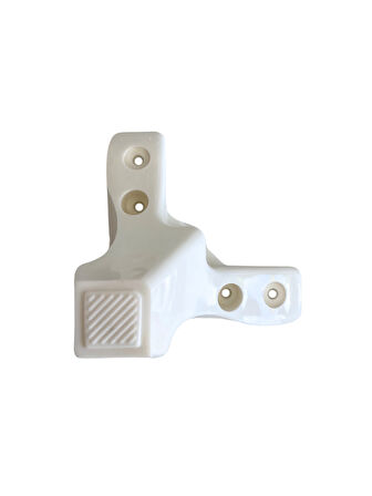 Lükens Beyaz 8cm Plastik Ayak Mobilya Masa ve Dolap Ayağı(8CM)(BEYAZ)(4 ADET)