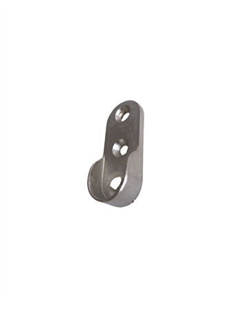 Oval Askı Borusu Flanşı Dolap ve Mobilya Oval Boru Flanşı(İÇ ÖLÇÜLERİ EN:15MM BOY:25MM)(4 ADET)