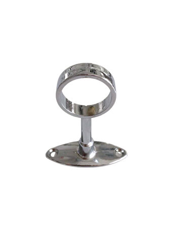 Yuvarlak Ayaklı Açık Askı Borusu Flanşı Mobilya Yuvarlak Boru Flanşı(METAL)(BORU ÇAPI:25MM)(2 ADET)