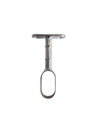 Oval Ayaklı Açık Askı Borusu Flanşı Mobilya Oval Boru Flanşı(İÇ ÖLÇÜLERİ EN:15MM BOY:25MM)(2 ADET)