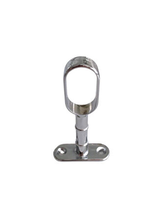 Oval Ayaklı Açık Askı Borusu Flanşı Mobilya Oval Boru Flanşı(İÇ ÖLÇÜLERİ EN:15MM BOY:25MM)(2 ADET)