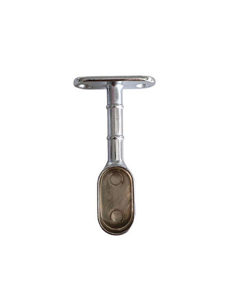 Oval Ayaklı Kapalı Askı Borusu Flanşı Mobilya Oval Boru Flanşı(İÇ ÖLÇÜLERİ EN:15MM BOY:25MM)(2 ADET)