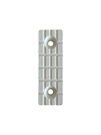 Plastik Beyaz Baza Papuç Dolap ve Mobilya Ayağı(BEYAZ)(12 ADET)(BOY:5CM EN:1,5CM YÜK:0,5CM)