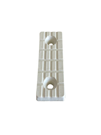 Plastik Beyaz Baza Papuç Dolap ve Mobilya Ayağı(BEYAZ)(12 ADET)(BOY:5CM EN:1,5CM YÜK:0,5CM)