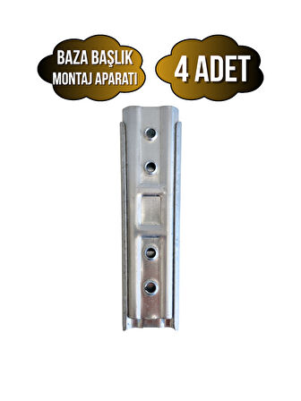 Metal 15cm Baza Başlık Montaj Aparatı Duvar Askı Aparatı(15CM)(METAL)(4 ADET)