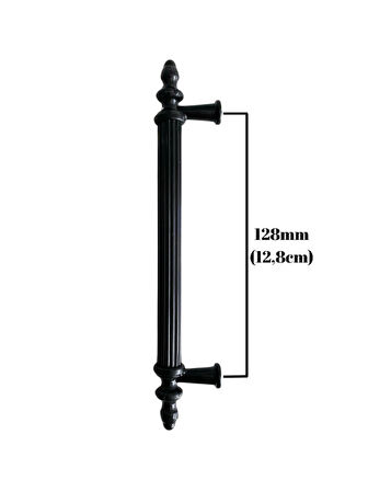 Plastik Siyah Kulp Mobilya ve Dolap Kulpu(SİYAH)(128MM)(2 ADET)