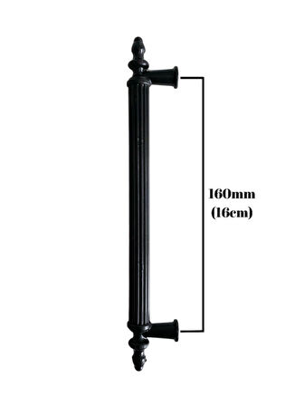 Plastik Siyah Kulp Mobilya ve Dolap Kulpu(SİYAH)(160MM)(2 ADET)