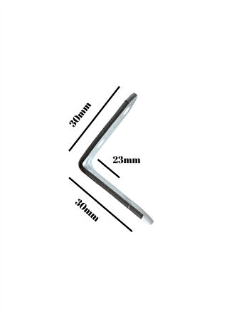L Bağlantı Demiri Dolap Köşe Bağlantı Demiri(METAL)(ÖLÇÜLER:30*30*23MM)(8 ADET)