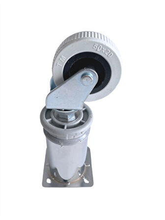Metal Krom Tekerli Ayak Mobilya Masa ve Dolap Tekerli Ayağı(FRENSİZ)(KROM)(15CM)(4 ADET)(ÇAP:42MM)