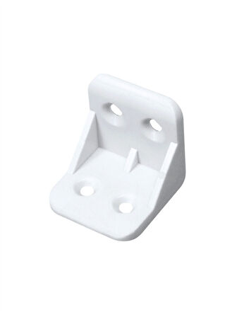 L Bağlantı Plastiği Dolap Köşe Bağlantı Montaj Plastiği(BEYAZ)(20X20X30MM)(8 ADET)