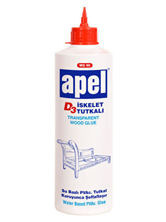 D3 Tutkalı Beyaz Ahşap Montaj Yapıştırma Tutkalı(600GR)(ŞEFFAF)(1 ADET)