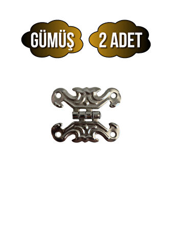 Kelebek Tavla Menteşesi Mobilya Kutu Menteşesi(GÜMÜŞ)(2 ADET)(EN:3CM BOY:2CM)