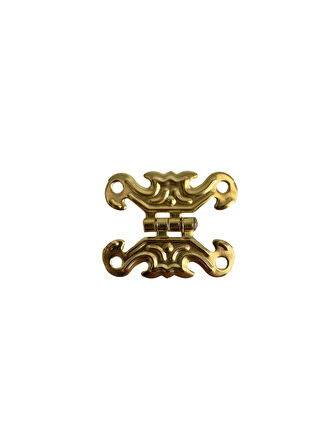 Kelebek Tavla Menteşesi Mobilya Kutu Menteşesi(ALTIN)(2 ADET)(EN:3CM BOY:2CM)
