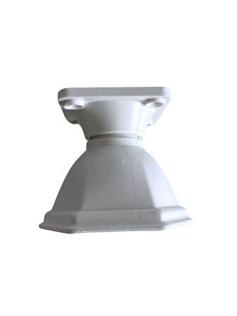 Kupa Plastik 6cm Beyaz Dolap Ayağı Masa ve Sehpa Ayağı(BEYAZ)(6CM)(4 ADET)