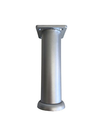 Plastik Gümüş Ayarlı Ayak Mobilya Masa ve Dolap Ayağı(12CM)(GÜMÜŞ - GRİ)(4 ADET)