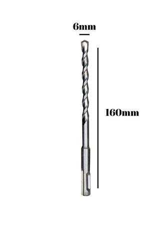 Beton Hilti Ucu Duvar Delme Hilti Delici Matkap Ucu(DELİCİ)(6MM X 160MM)(1 ADET)