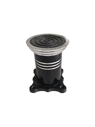 Düz Şeritli Alüminyum Ayak Mobilya Masa ve Dolap Ayağı(SİYAH)(8CM)(4 ADET)