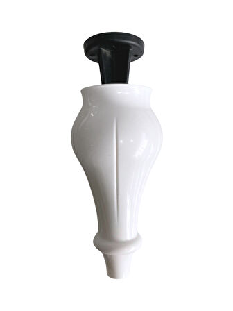 Tombul Beyaz 18cm Plastik Ayak Mobilya Masa ve Dolap Ayağı(BEYAZ)(18CM)(4 ADET)