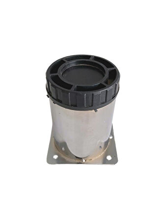 Metal Krom 8cm Ayak Mobilya Masa ve Dolap Ayağı(KROM)(8CM)(ÇAP:60MM)(4 ADET)