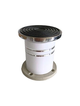 Düz Şeritli 8cm Alüminyum Ayak Mobilya Masa ve Dolap Ayağı(BEYAZ)(8CM)(4 ADET)