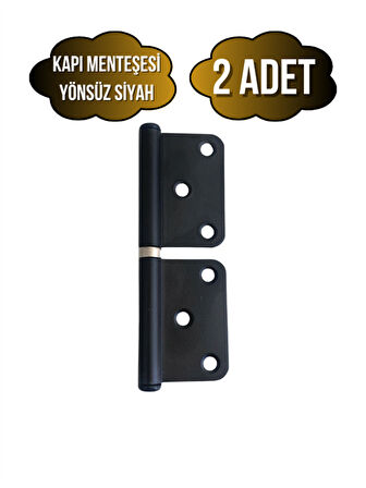 Siyah Yönsüz Kapı Menteşesi Ahşap Kapı Menteşesi(SİYAH)(2 ADET)