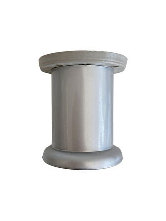 Plastik Düz Gümüş Gri 8cm Ayarlı Ayak Mobilya Masa ve Dolap Ayağı(8CM)(GÜMÜŞ GRİ)(4 ADET)